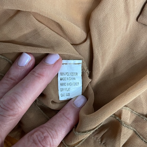 ABC COLLECTION SHEER RUFFLE TUNIC WOMEN ONE-SIZE BUTTON UP STRETCH DRESS DUSTER - Picture 8 of 9